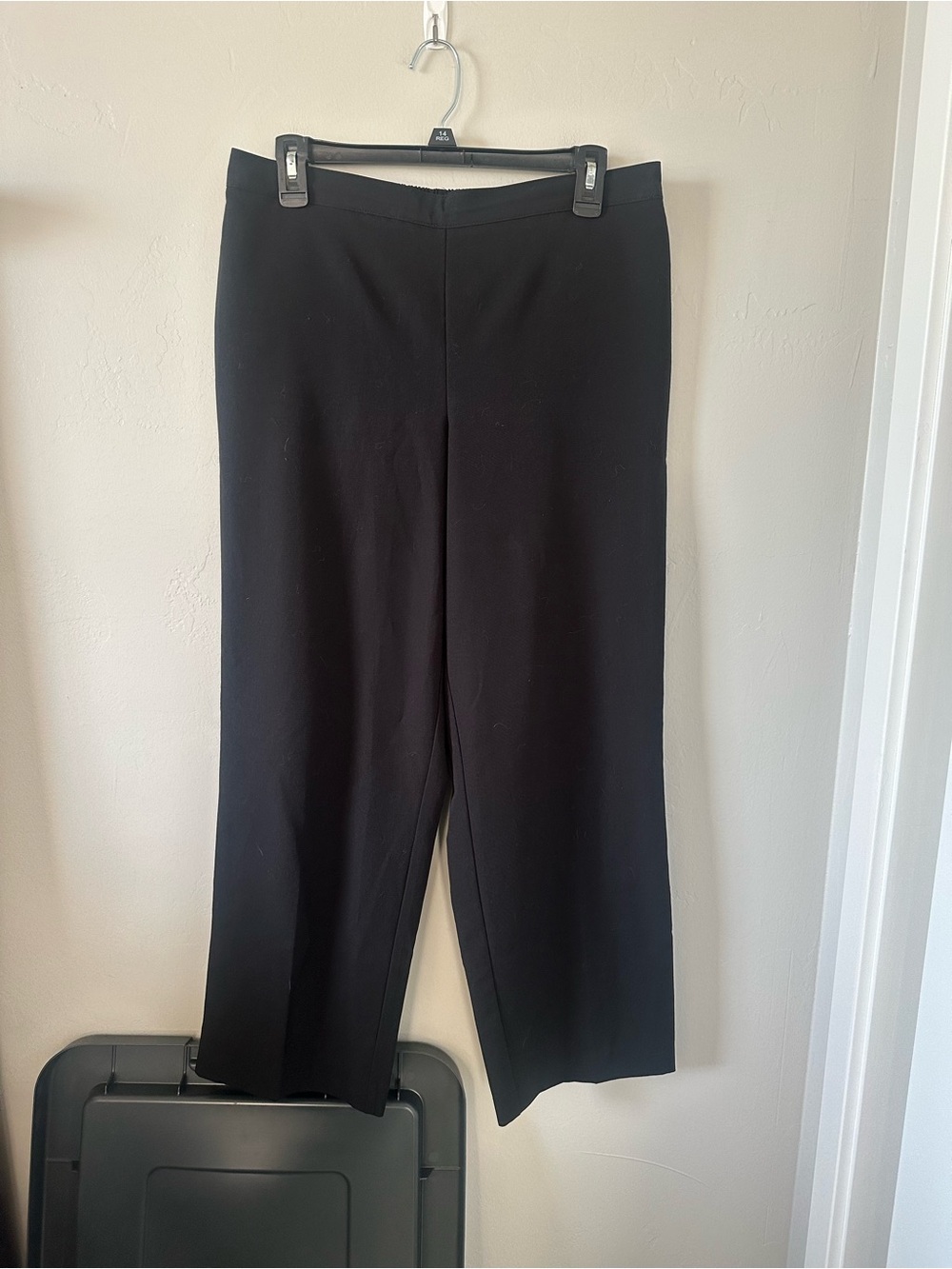 Alfred Dunner Black Straight Leg Dress Pants